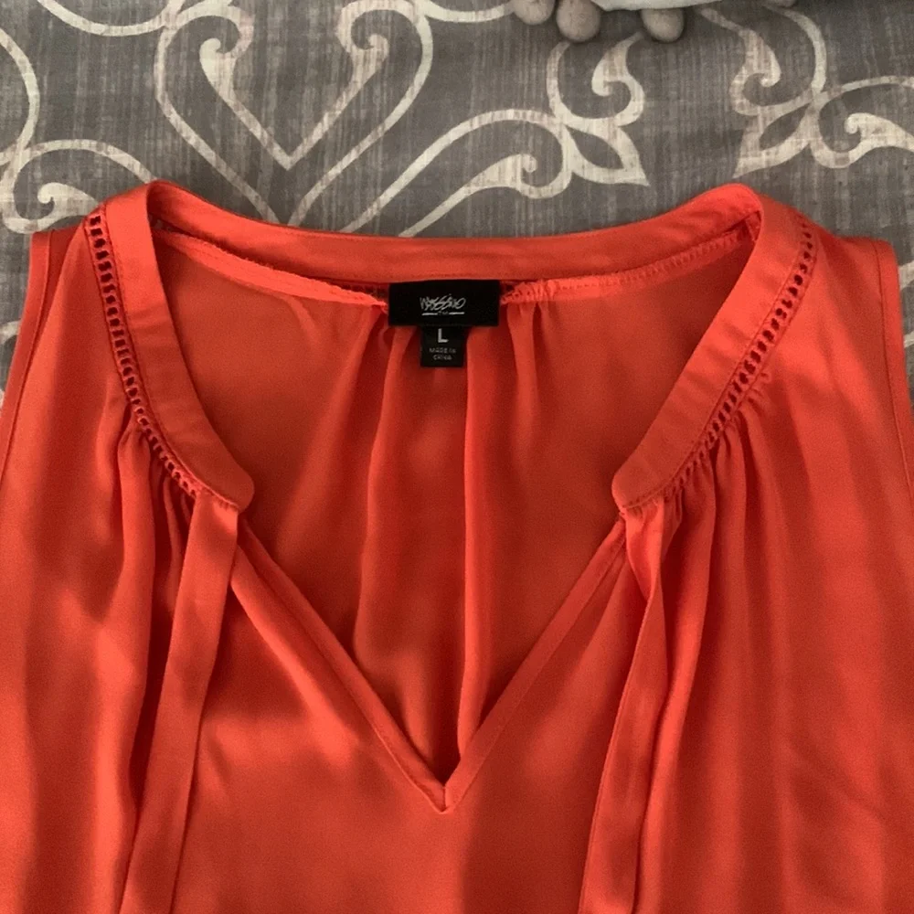 Target Mossimo Orange Tank L - Picture 2 of 2
